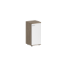 SG.806.OD.WH.R / Шкаф низкий 400х400х825, 1 дв., з.ст HDF, правый / корпус: дуб темный; фасад: белый