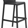 Стул пластиковый барный Trill Stool антрацит 500х530х970 мм