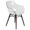 Кресло прозрачное Opal Wox Beech венге, прозрачный 590х590х820 мм
