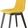 Стул с обивкой Natural Zebra Pop венге, желтый 480х510х820 мм