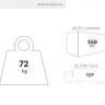 Стул пластиковый Vita светло-зеленый 440х530х800 мм