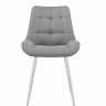 Стул DikLine 226 поворотный B22 GREY, ножки белые