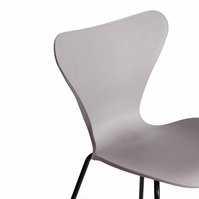 Стул Якобсен/Jacobsen (мод.DC 102-1)/1 шт. в упаковке пластик/металл, 45х54.5х80см, серый/черный серый пластик/металл