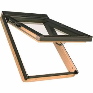 Мансардное окно FAKRO FPP-V U3 PreSelect Lux, однокамерный морозостойкий, дерево 66х118