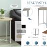 Стол журнальный BeautyStyle 16 дуб дымчатый/черный