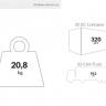 Стул пластиковый полубарный Victor Bar 65 темно-серый 440х500х960 мм