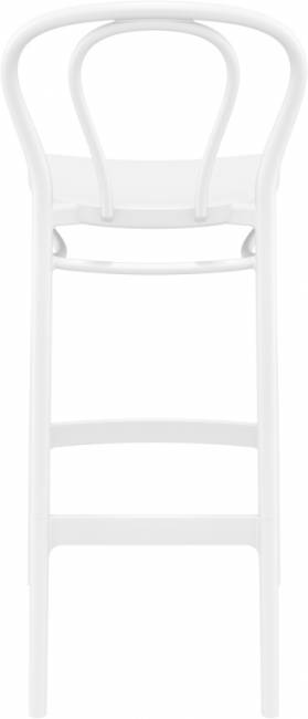 Стул пластиковый барный Victor Bar 75 белый 450х520х1060 мм