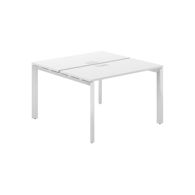 PR.241.WH.P59.WH / Рабочая станция 1200х1238х750 / профиль: 59х59 белый; столешница: белый