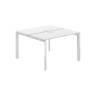 PR.241.WH.P59.WH / Рабочая станция 1200х1238х750 / профиль: 59х59 белый; столешница: белый