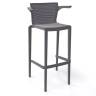 Кресло пластиковое барное Spyker Stool B серый 495х460х1025 мм