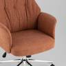 Кресло офисное TopChairs Neoma терракотовый ткань