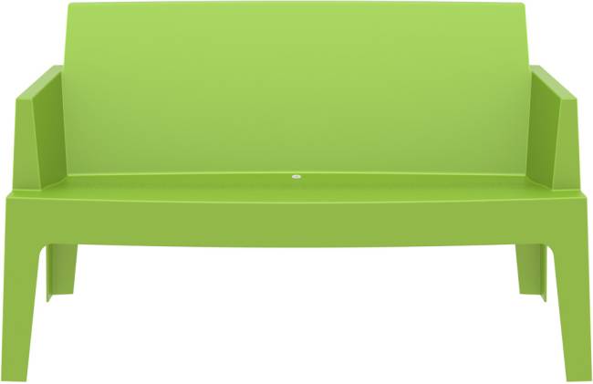 Диван пластиковый двухместный Box Sofa зеленый 1380x620x800 мм