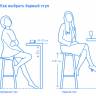 Стул пластиковый полубарный Maya Bar 65 темно-серый 450х500х980 мм