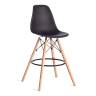 Стул барный Синди Бар Чаир/Cindy Bar Chair (мод.80-1)/2 шт. в упаковке дерево бук/металл/пластик, 50х51х109см, черный 3010/ натуральный (Комплект из 2 шт.) черный дерево бук/металл/пластик