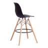 Стул барный Синди Бар Чаир/Cindy Bar Chair (мод.80-1)/2 шт. в упаковке дерево бук/металл/пластик, 50х51х109см, черный 3010/ натуральный (Комплект из 2 шт.) черный дерево бук/металл/пластик