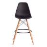 Стул барный Синди Бар Чаир/Cindy Bar Chair (мод.80-1)/2 шт. в упаковке дерево бук/металл/пластик, 50х51х109см, черный 3010/ натуральный (Комплект из 2 шт.) черный дерево бук/металл/пластик