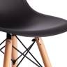 Стул барный Синди Бар Чаир/Cindy Bar Chair (мод.80-1)/2 шт. в упаковке дерево бук/металл/пластик, 50х51х109см, черный 3010/ натуральный (Комплект из 2 шт.) черный дерево бук/металл/пластик