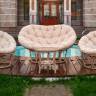 ТЕРРАСНЫЙ КОМПЛЕКТ Mamasan + Papasan + Стол (Бамбук)