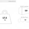 Стул пластиковый барный Gio 75 белый 390х450х960 мм