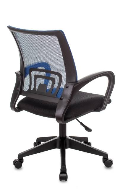 Кресло офисное TopChairs ST-Basic сетка/ткань синий