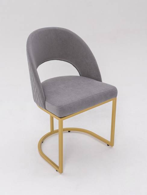 Стул Oscar Gray Romb / Gold
