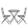 Стол Патио/Patio (PL08-11139) стальной сплав, черный, 70х75см черный стальной сплав