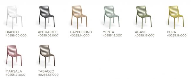 Стул пластиковый Doga Bistrot табак 530х550х825 мм Стул пластиковый Doga Bistrot табак 530х550х825 мм