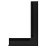 Решетка Kratki Люфт угловая 6*40 см правая черная