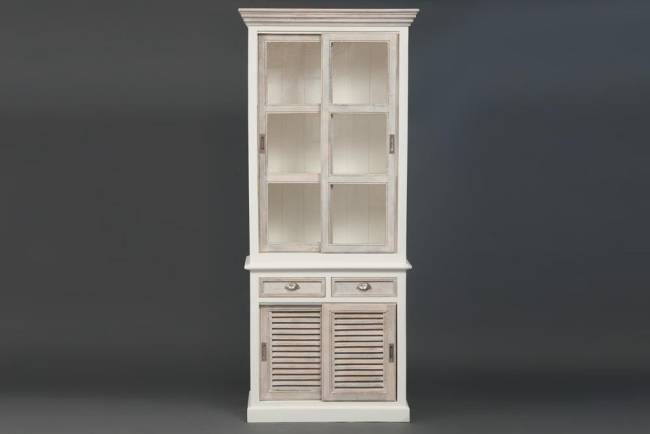 Буфет Secret de Maison Ривьера/Riviera (мод. 304410) массив манго, 210х90х45см, античный белый/белый Antique white/white wash дерево манго