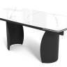 Стол ОЛЬХОН 180 цвет БЕЛЫЙ МРАМОР АКТИВНЫЙ , керамика / Латте каркас