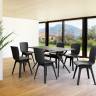 Стол пластиковый Air Table 140 черный 1400х800х740 мм