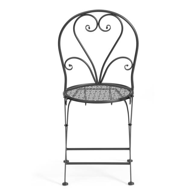 Стул Лав Чаир/Love Chair (PL08-11140) стальной сплав, черный, 40х47,5х94см (Комплект из 2 шт.) черный стальной сплав