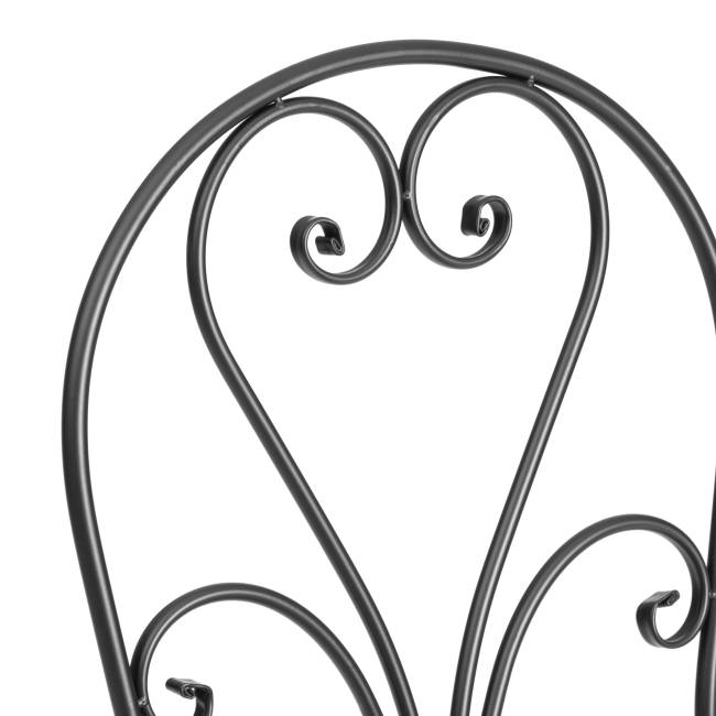 Стул Лав Чаир/Love Chair (PL08-11140) стальной сплав, черный, 40х47,5х94см (Комплект из 2 шт.) черный стальной сплав