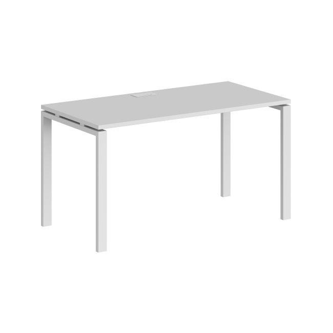 SG.202.WH.63.WH / Стол 1400х600х750 / профиль: 60х30 белый; столешница: белый