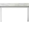 Стол ламинированный раздвижной Pranzo Extendable белый, каменный 1200-1600-2000х790х750 мм