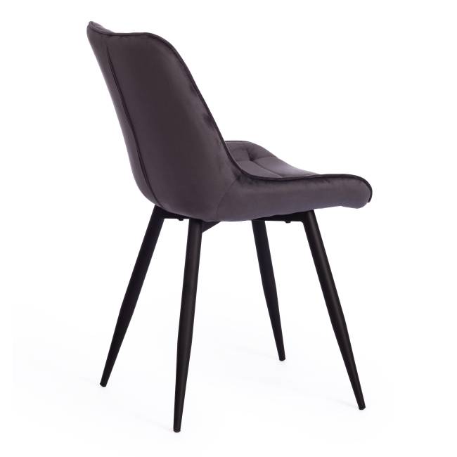 Стул Абруццо/Abruzzo (мод.8060)/1 шт. в упаковке металл/велюр, 54х62х83см, серый вельвет (HLR-21) серый металл/велюр