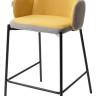 Полубарный стул NYX (H=65cm) VF106 желтый / VF120 серый М-City