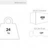 Стул пластиковый барный Air Bar 75 зеленый 450х530х1050 мм