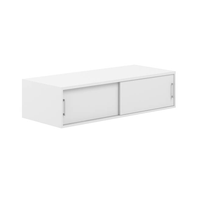 AG.264.WH.WH.WH / Антресоль-комбо 2-стор. 1238 / корпус: белый, топ/дно: белый, фасады: белый