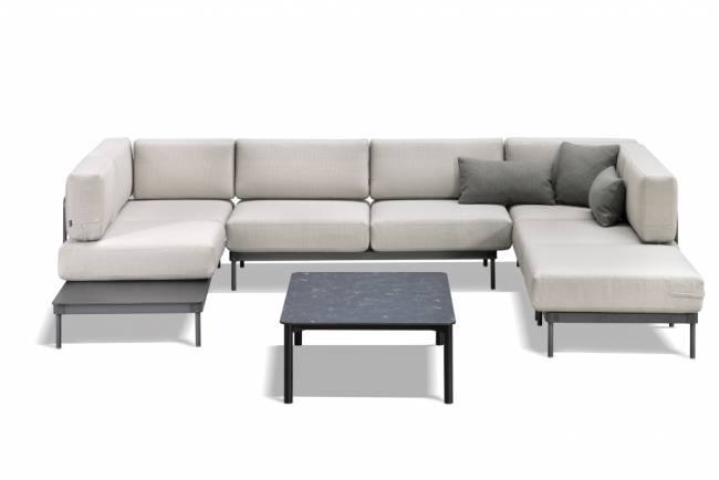Диван металлический двухместный Solaya 4 1610х500х800 мм