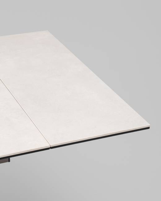 Стол Керас 120-180/80/75, столешница керамика Carmen light grey