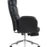 Кресло руководителя TopChairs Solid с оттоманкой черный
