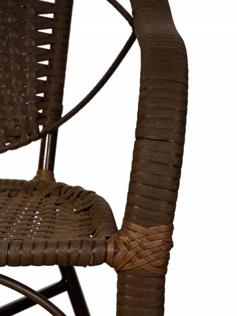 Кресло Bali (Бали) из искусственного ротанга, орех
