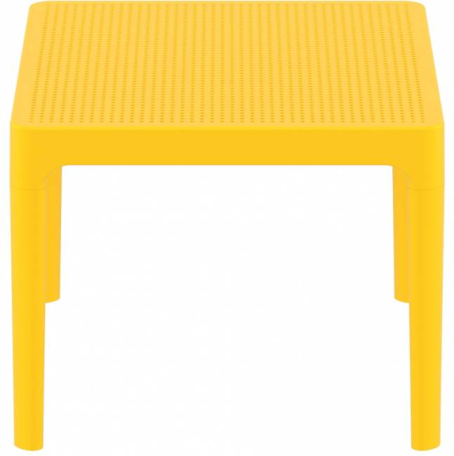 Столик пластиковый журнальный Sky Side Table желтый 600х500х400 мм