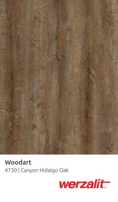 Столешница круглая Werzalit Woodart каньонский дуб идальго Ø700х18 мм