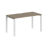 SG.207.OD.63.WH / Стол 1200х800х750 / профиль: 60х30 белый; столешница: дуб темный