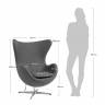 Кресло EGG STYLE CHAIR латте, искусственная замша FR 0647