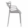 Стул Кет Чаир/Cat Chair (мод.028) пластик, 53х59х82,5см, темно-серый (Комплект из 2 шт.) темно-серый пластик