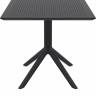 Стол пластиковый Sky Table 80 черный 800х800х740 мм