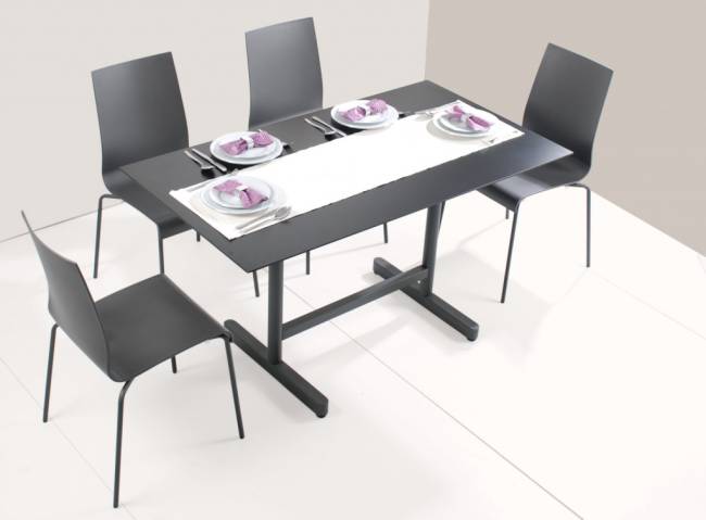 Столешница прямоугольная Solid Compact 1590x790 антрацит 1590х790х12 мм